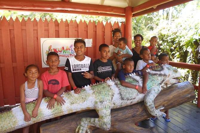 Admission + 2x Zip Line + Unlimited Water Slide Rides - Hand-feed hawksbill turtles at the reef pool