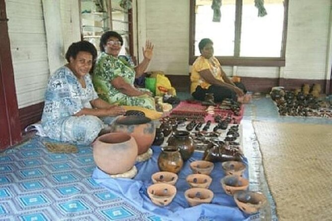 "Coral Coast Adventure: Pottery, Kava, Meke, Dunes & Temple'' - Lawai Pottery Village and the kava welcome