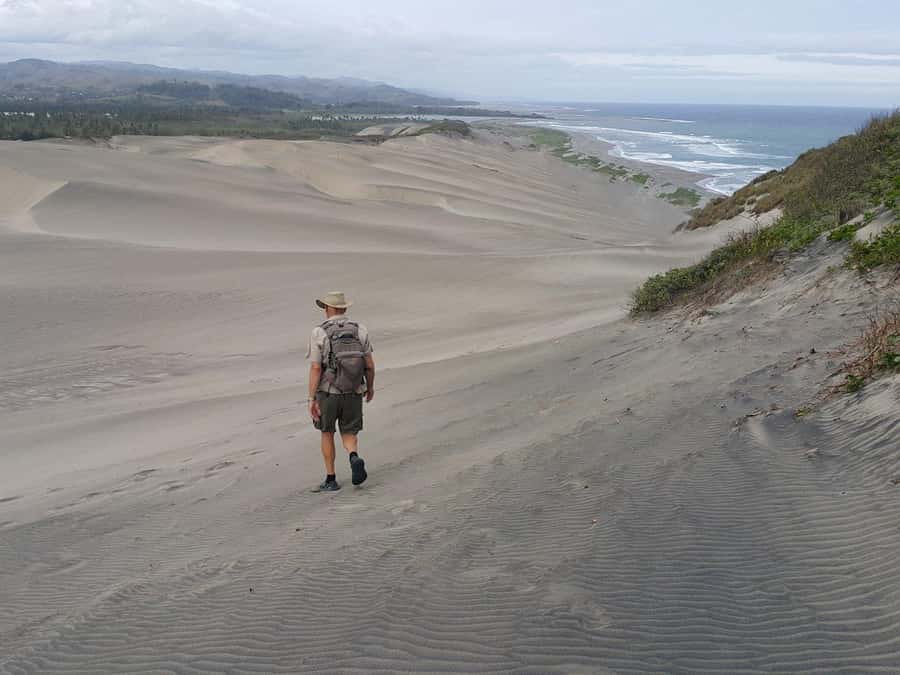 Fiji: Biausevu Waterfall and Sigatoka Sand Dunes Tour - Swimming beneath the waterfall