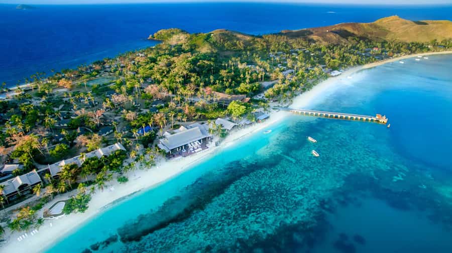 Fiji: Mana Island Resort Day Trip with Lunch - The 9:30 AM Catamaran Ride from Port Denarau