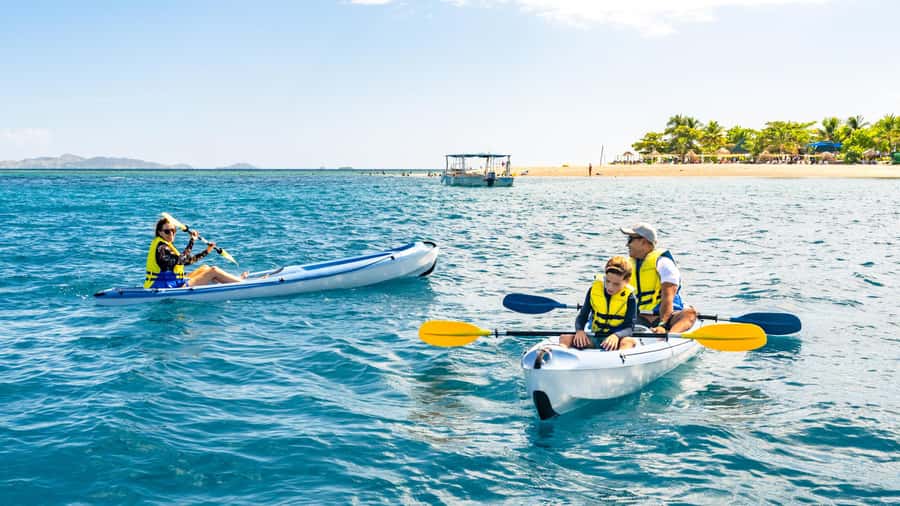 Fiji: South Sea Island Full Day Trip with Lunch & Drinks - Snorkeling, kayaks, and weather limits