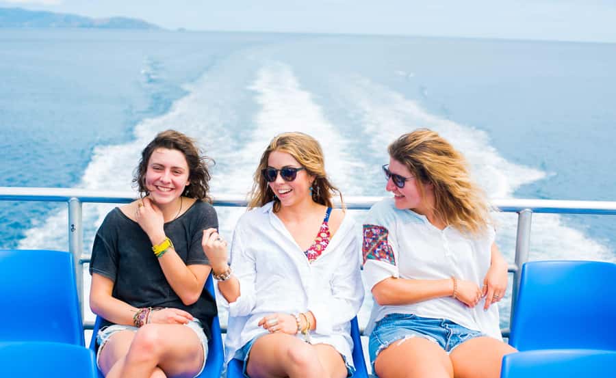 Fiji: Yasawa Islands Explorer Cruise with Lunch - Island resorts viewed from the water