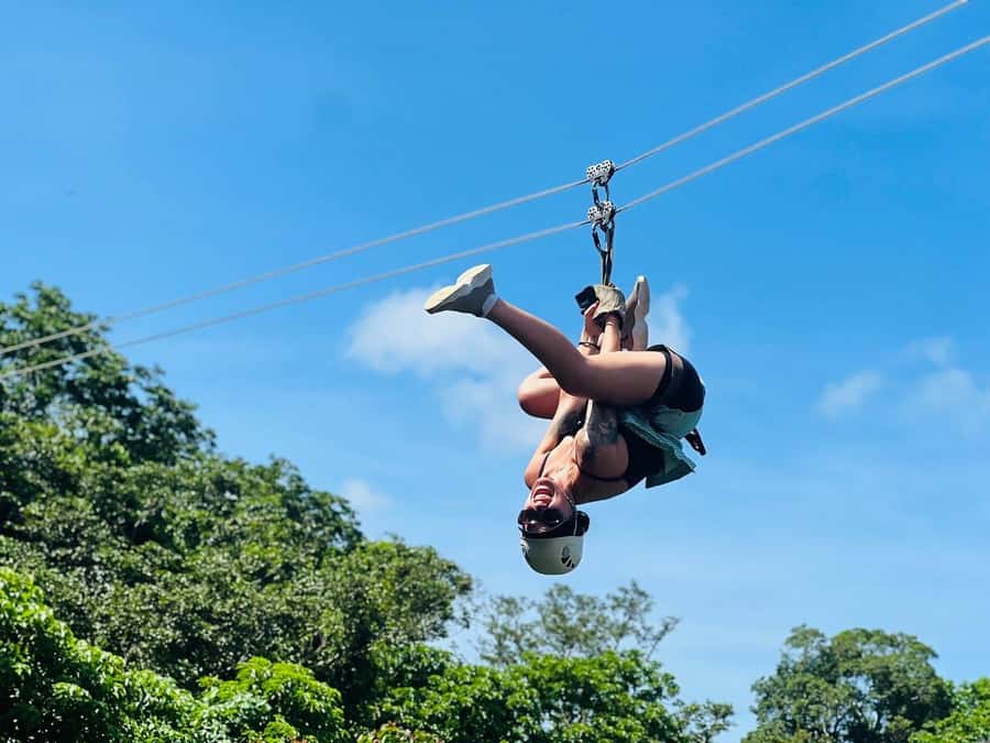 Fiji: Zipline Adventure and Cave Exploration - The first climb and the ancient Vesi trees