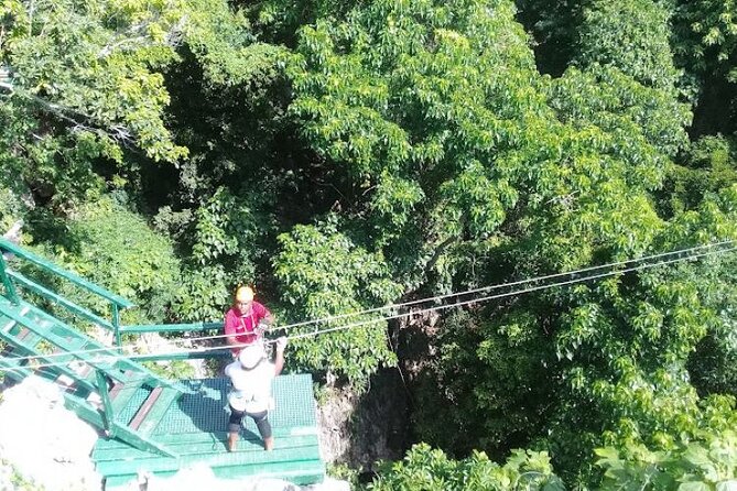 Largest Zipline in South Pacific & Cave Exploration in Nadi - The limestone cave and the lower rain-tree forest