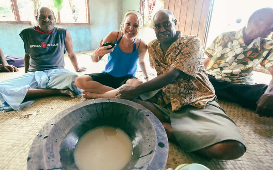Lawai Pottery Village & Natadola Beach Kava Ceremony & Meke - A village welcome before the beach