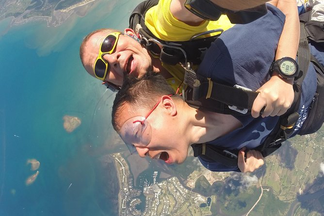 Skydive Fiji Radical 10000ft Tandem Jump (30 seconds free fall) - Under the parachute above Denarau