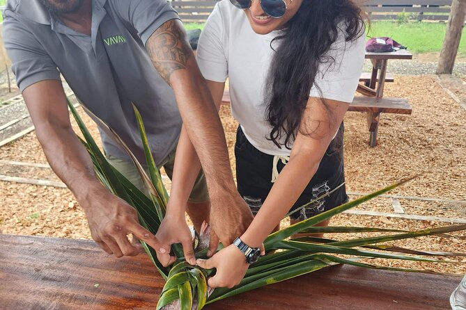 Vavavi - Fijian Cooking & Cultural Experience - Coconut scraping, weaving, and a first taste of kava